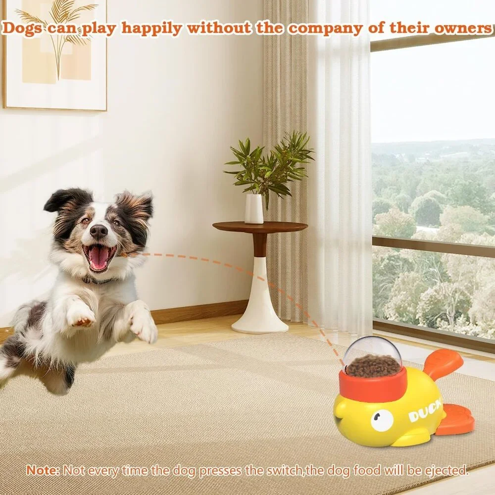 Durable Duck-Shaped Dog Slow Feeder Puzzle Toy(1 Pack)